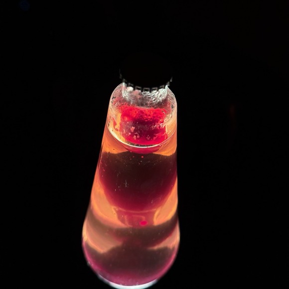 Vintage 90's Midnight Lava Lite Lamp 90's Red Wax Black Stand Lavalite 1997 16.5 - Picture 2 of 14